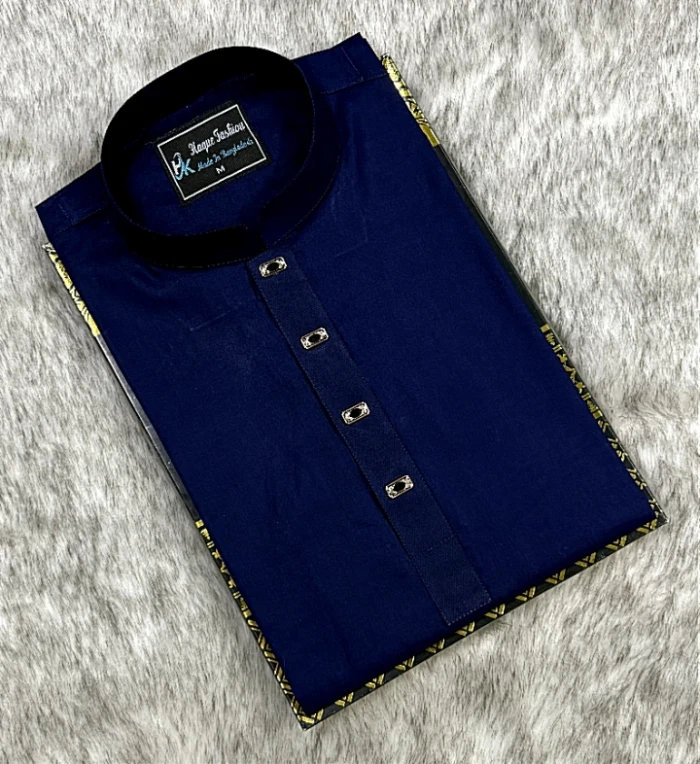 এক কালার সুতি পাঞ্জাবি