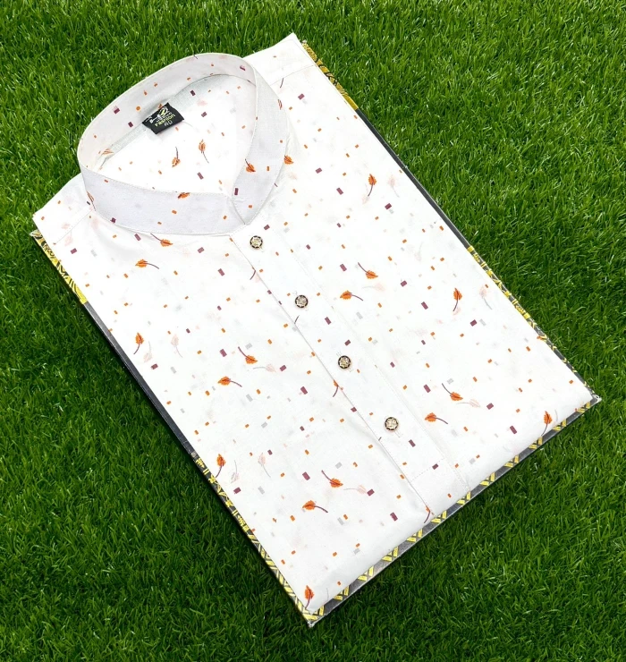 পাতা পিন্ট সুতি পাঞ্জাবি