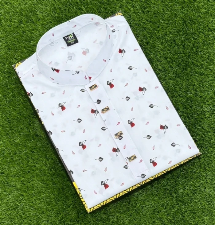 পাতা পিন্ট সুতি পাঞ্জাবি